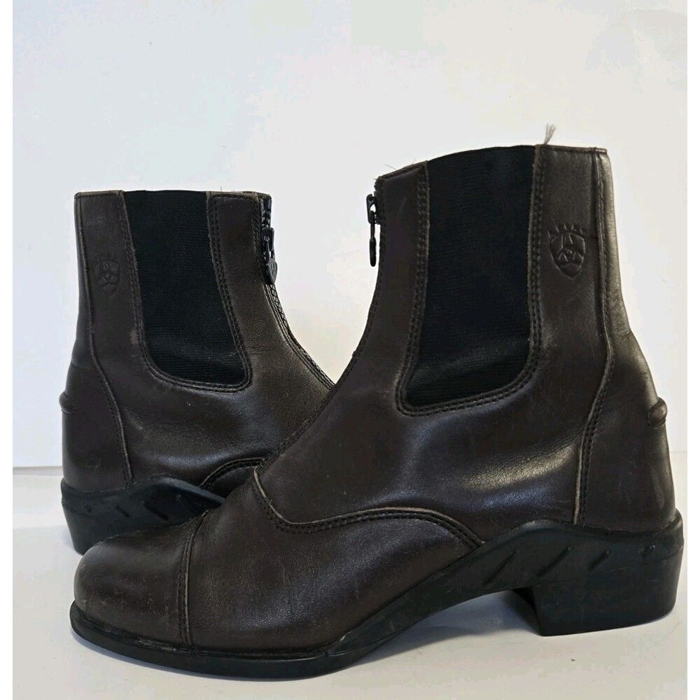 Ariat Boots Womens 7 B Heritage IV Zip Paddock Brown Waterproof Ranch Western